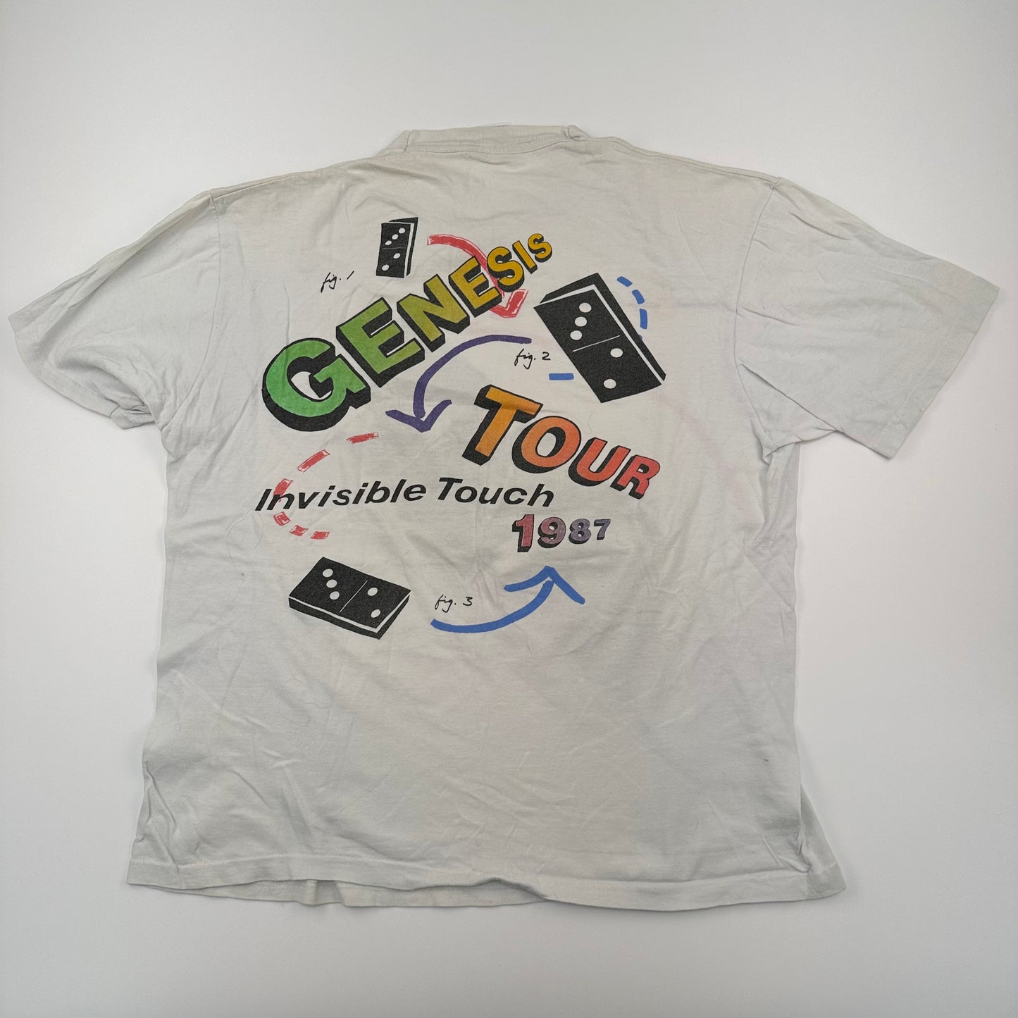 Vintage 1987 Genesis Shirt XL Invisible Touch