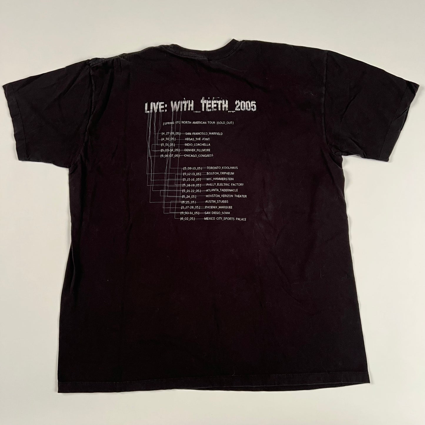 Vintage 2005 Nine Inch Nails Shirt XL Live With Teeth