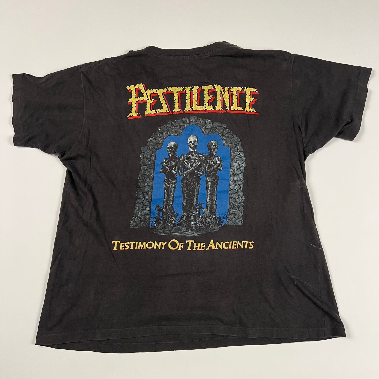 Vintage 1991 Pestilence Shirt XL Testimony Of The Ancients