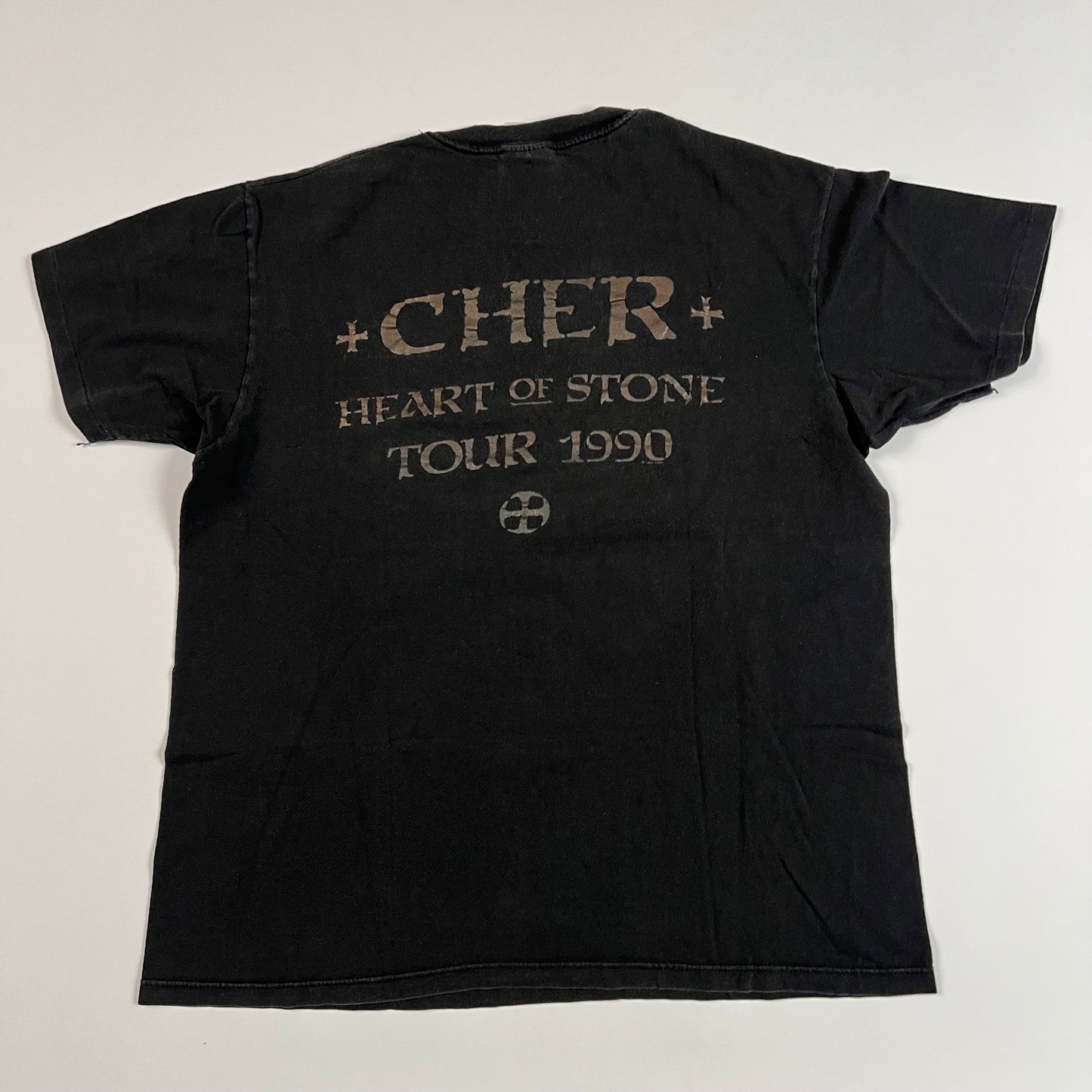 Vintage 1990 Cher Shirt Large Heart Of Stone Tour