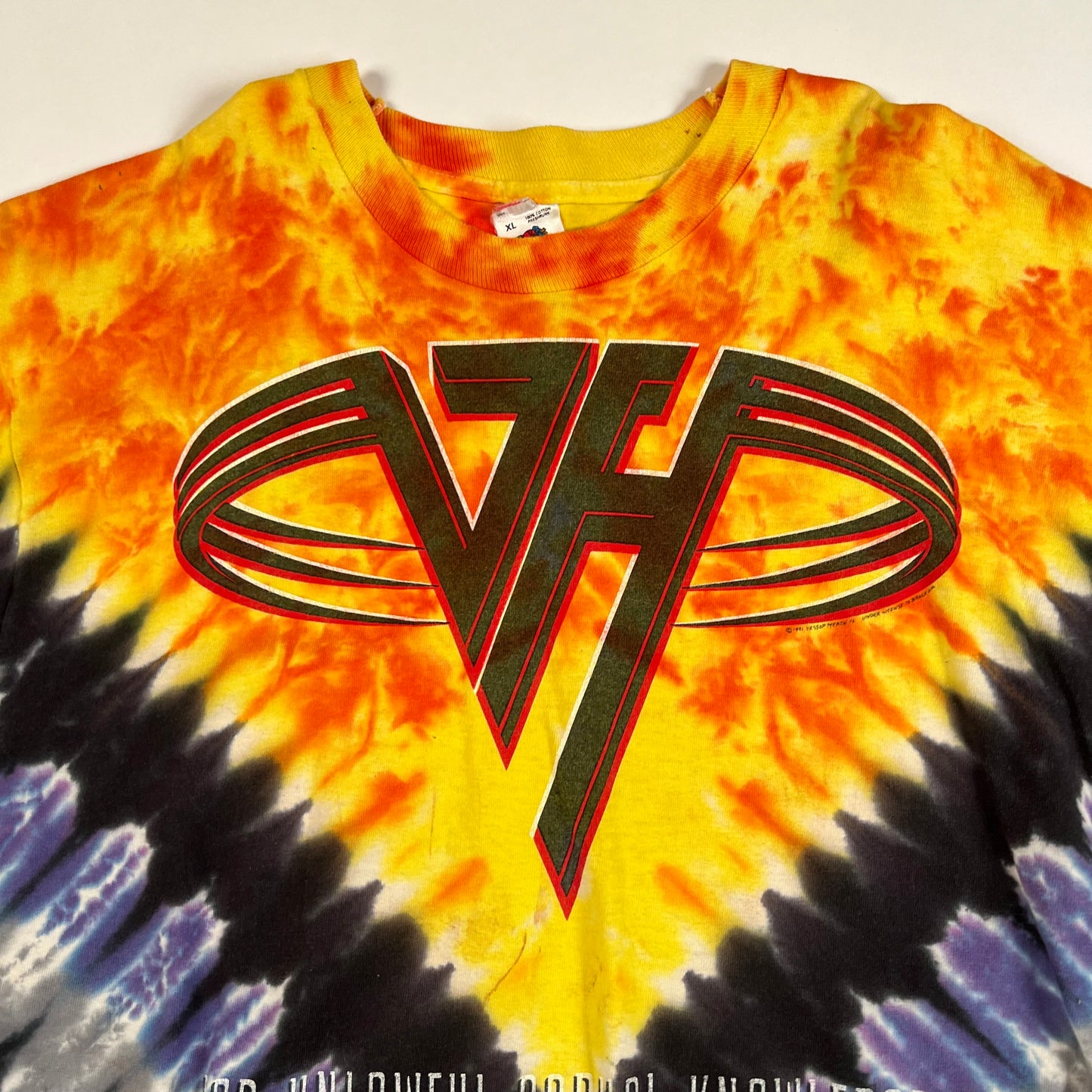 Vintage 1991 Van Halen Shirt XL For Unlawful Carnal Knowledge