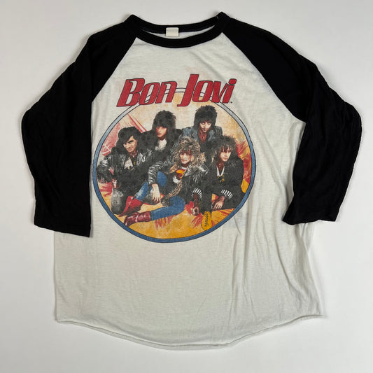 Vintage 1987 Bon Jovi Shirt Large Slippery When Wet