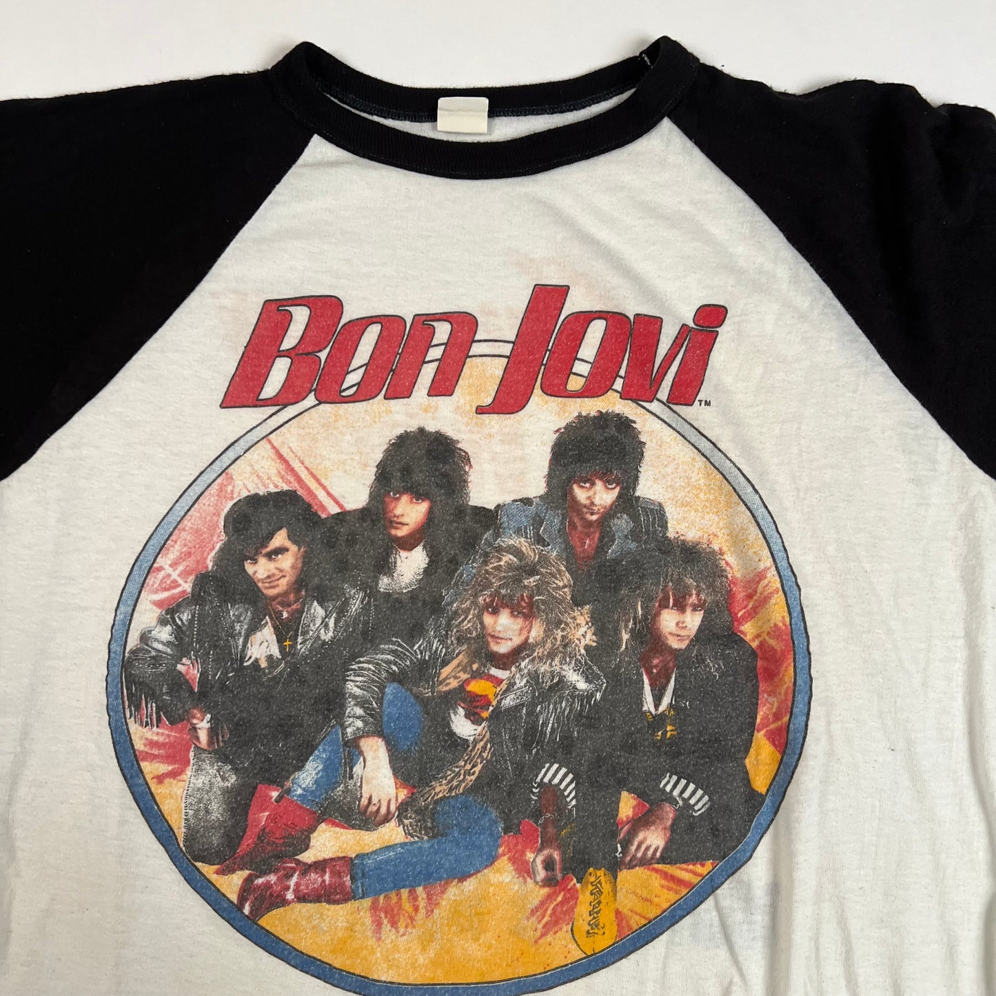 Vintage 1987 Bon Jovi Shirt Large Slippery When Wet