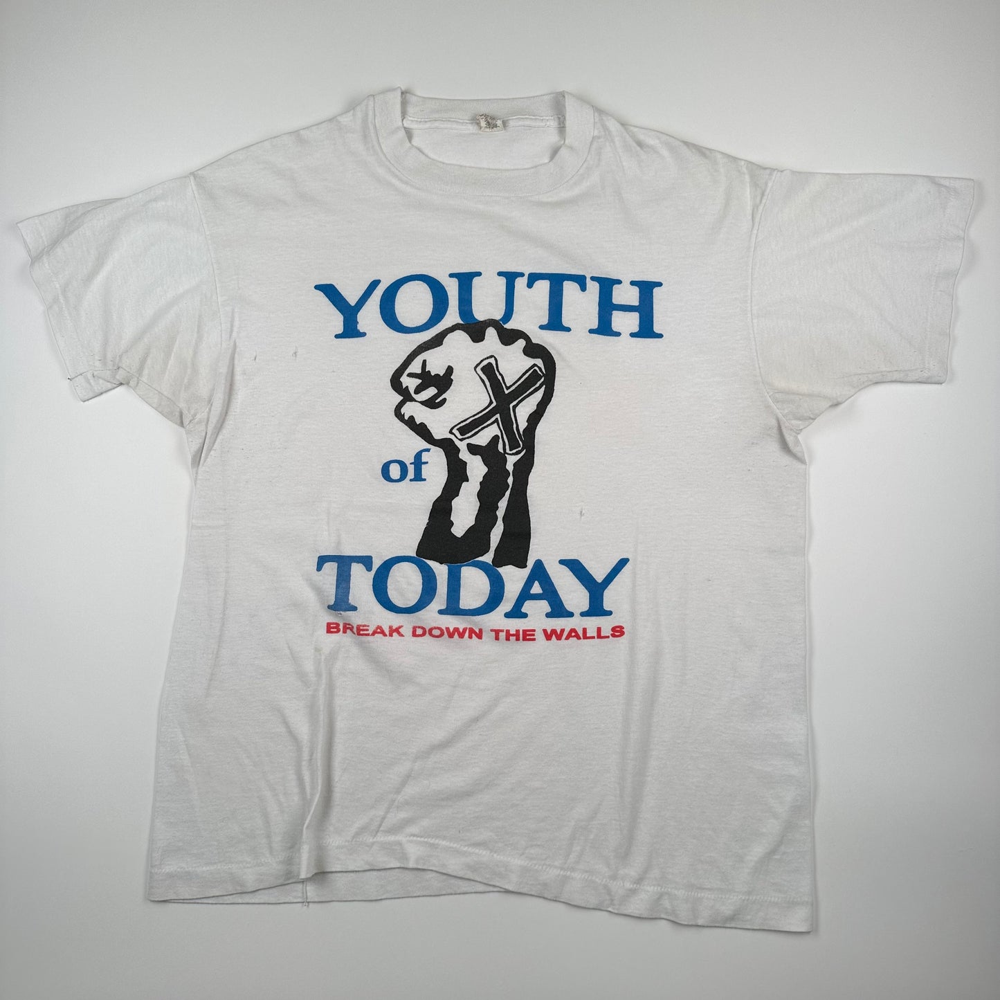 Vintage 80s Youth Of Today Shirt XL Break Down The Walls