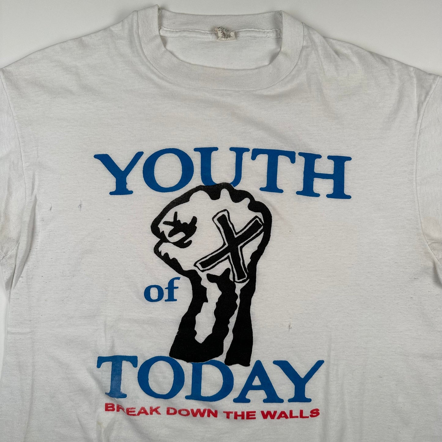 Vintage 80s Youth Of Today Shirt XL Break Down The Walls