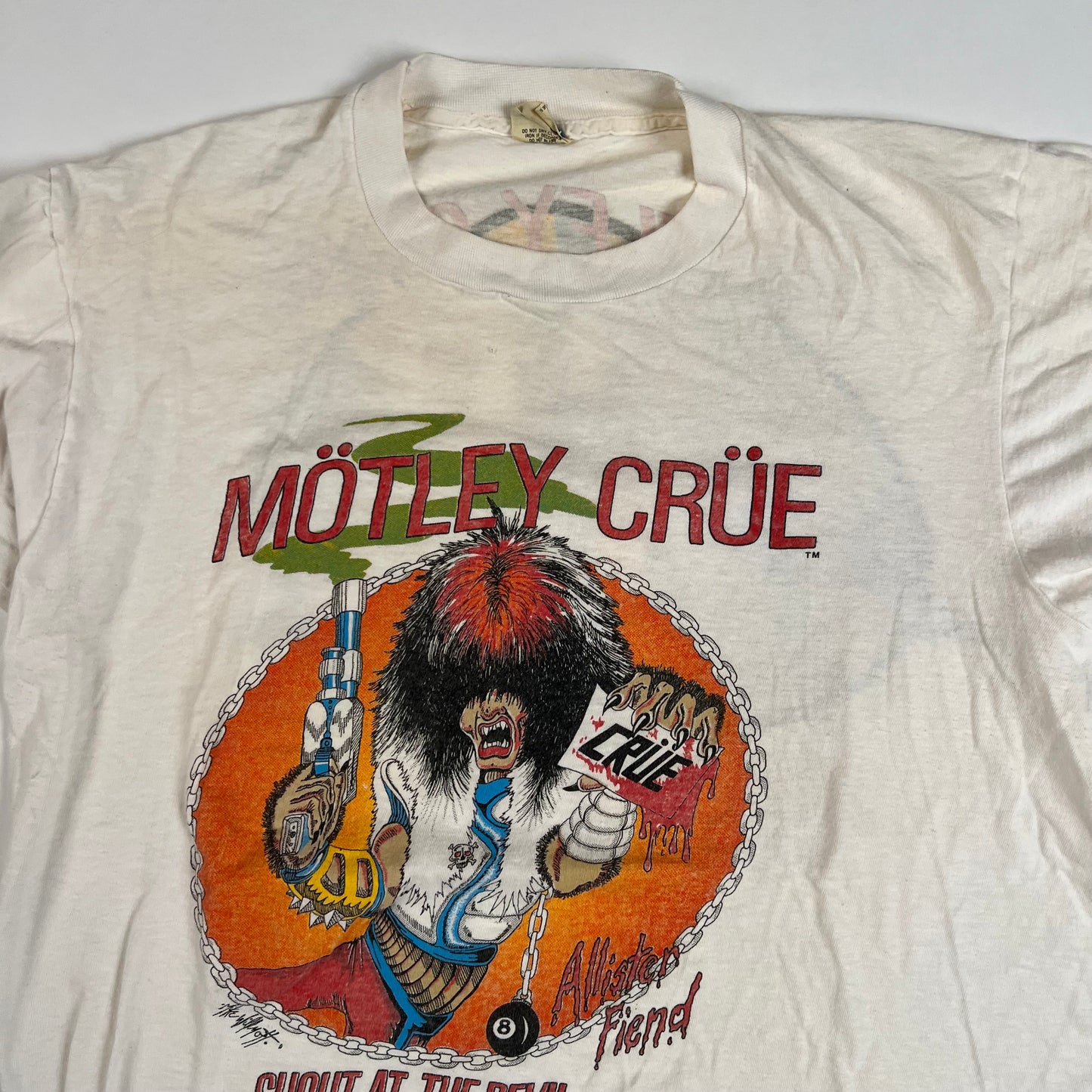 Vintage 1983 Motley Crue Shirt XL Shout At The Devil 83-84 Tour