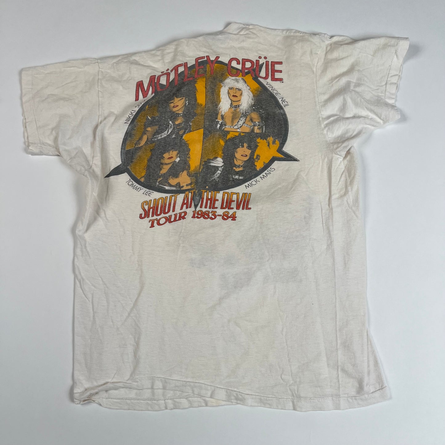 Vintage 1983 Motley Crue Shirt XL Shout At The Devil 83-84 Tour