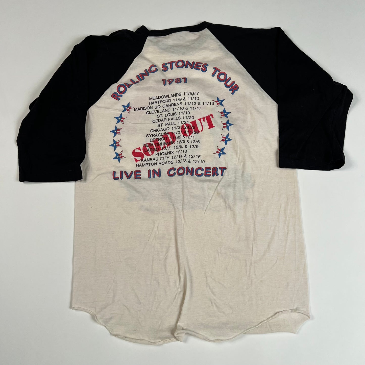 Vintage 1981 Rolling Stones Shirt XL