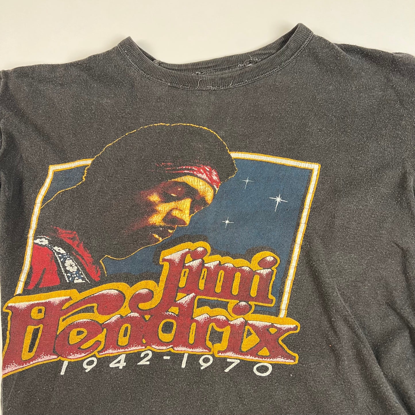 Vintage 70s Jimi Hendrix Shirt Medium 1942-1979