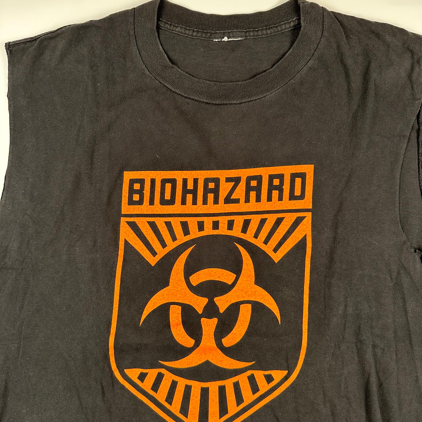 Vintage 90s Biohazard Sleeveless Shirt XL