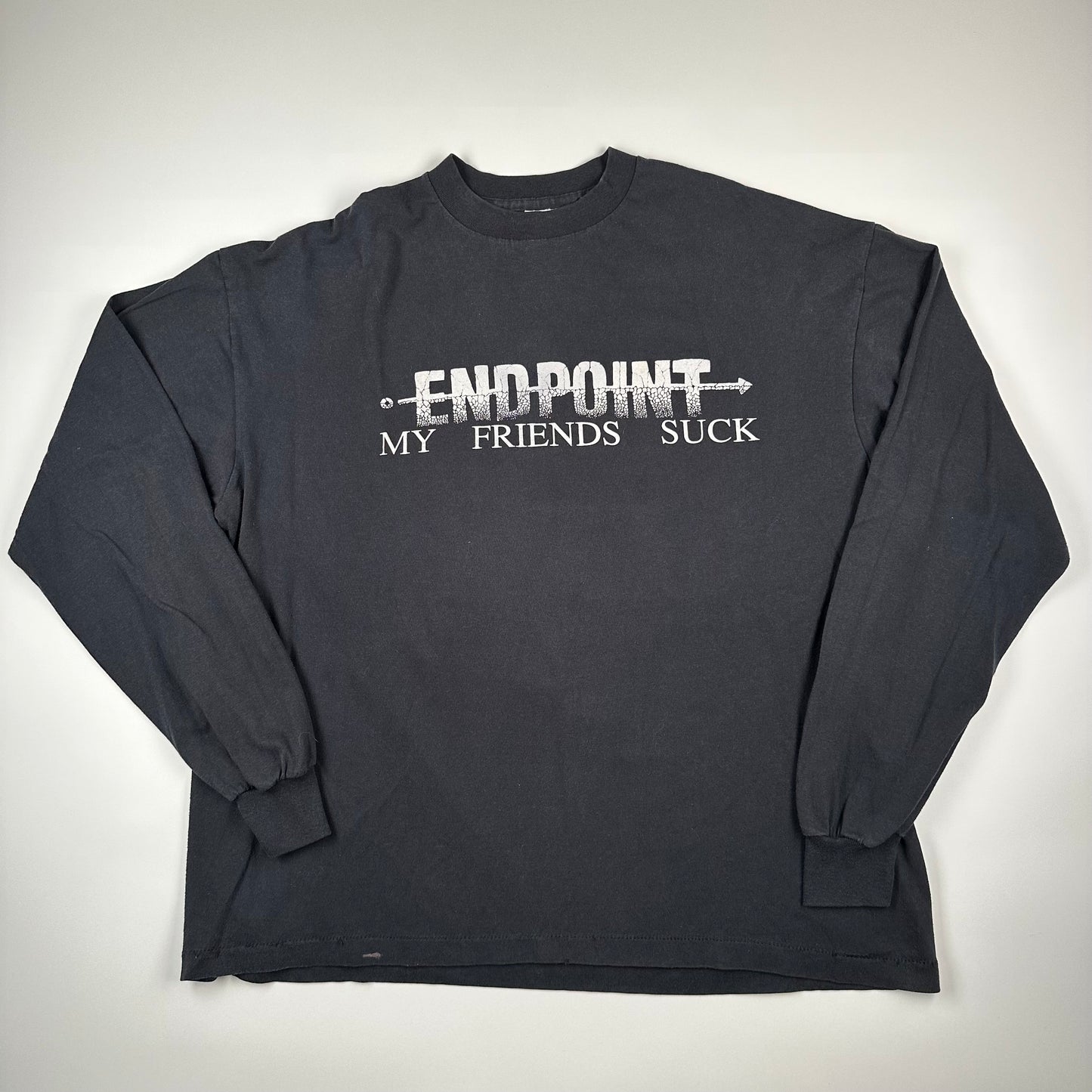 Vintage 90s Endpoint Long Sleeve Shirt XXL My Friends Suck