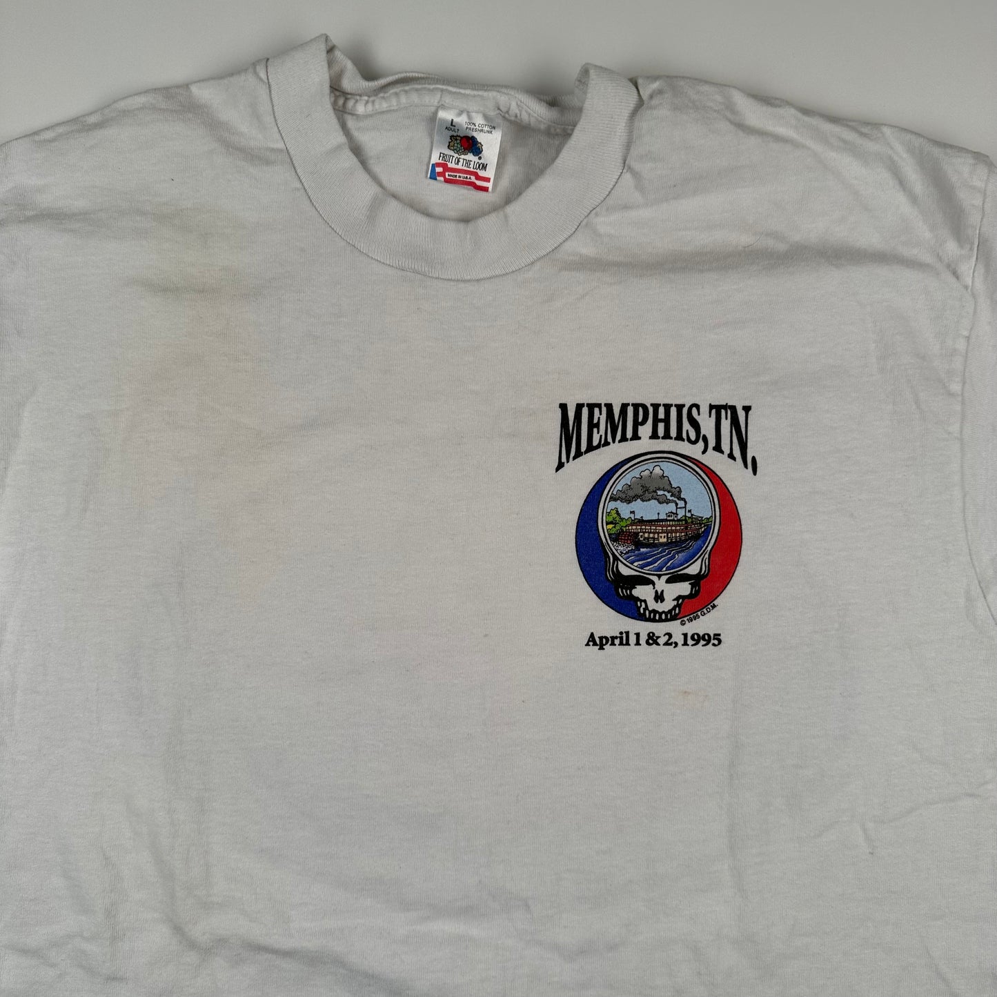 Vintage 1995 Grateful Dead Shirt Large Memphis TN April 1st & 2nd