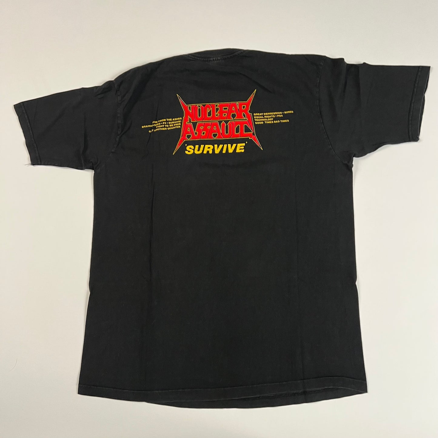 Vintage 1988 Nuclear Assault Shirt Large Survive