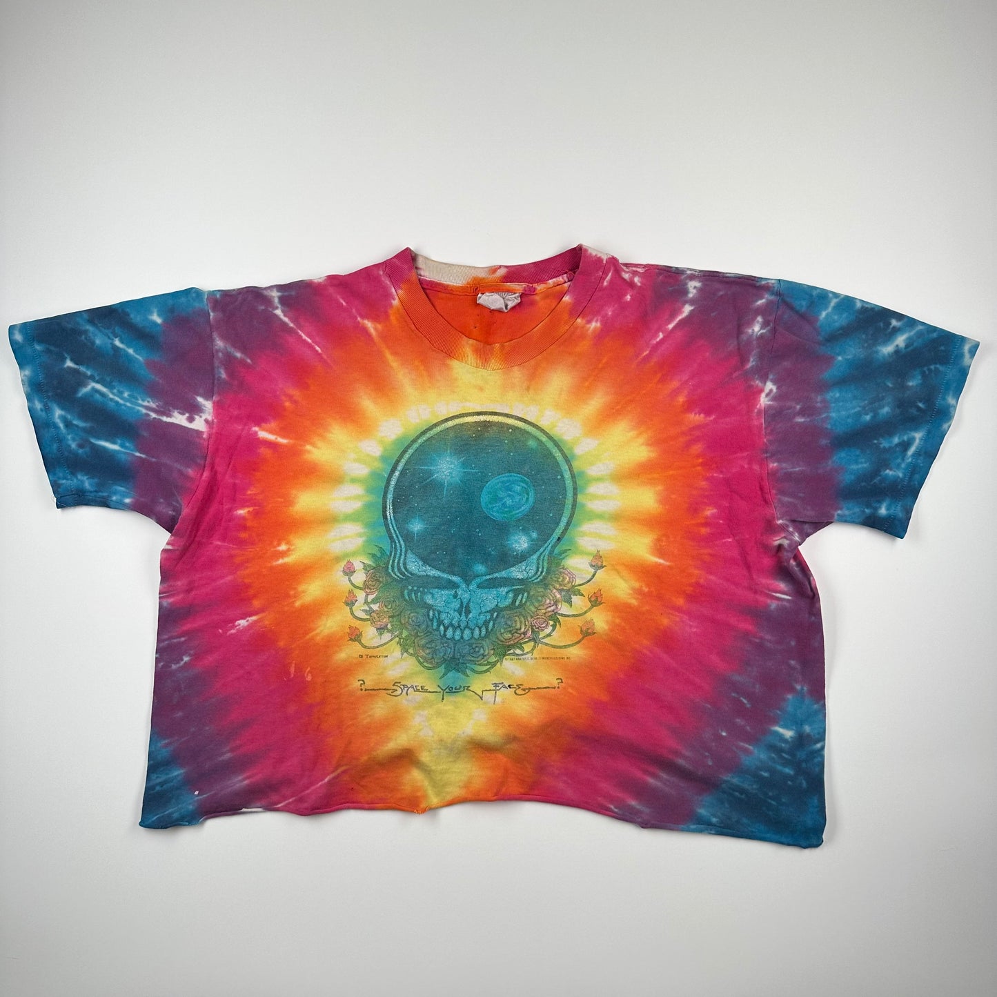 Vintage 1987 Grateful Dead Crop Top Shirt Large 25 Years