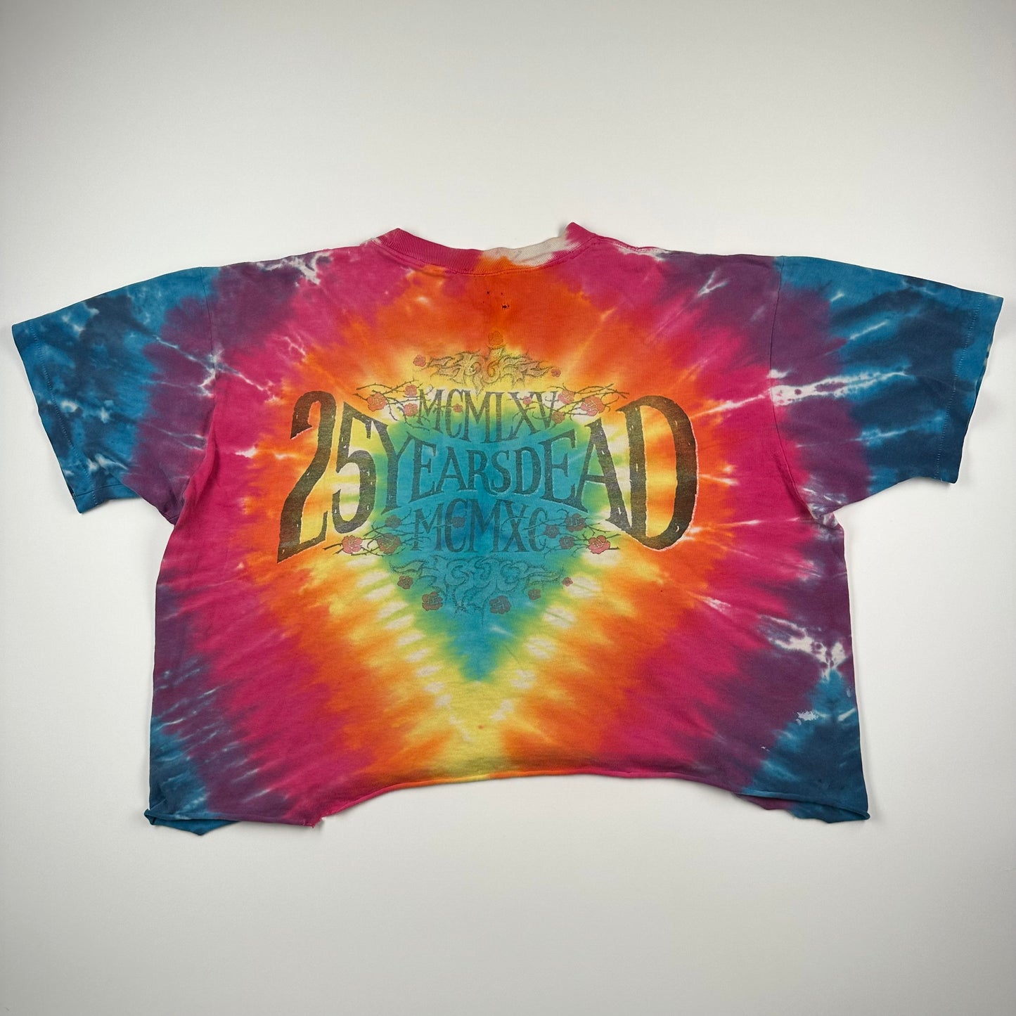 Vintage 1987 Grateful Dead Crop Top Shirt Large 25 Years