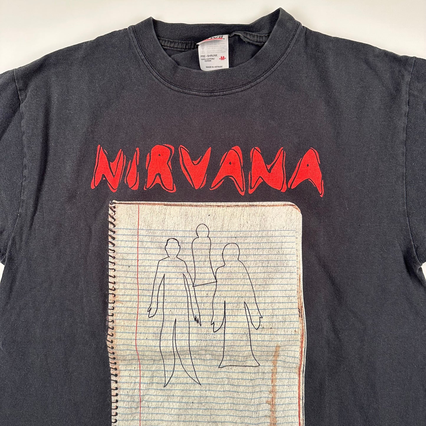 Vintage 2003 Nirvana Shirt Medium Notebook