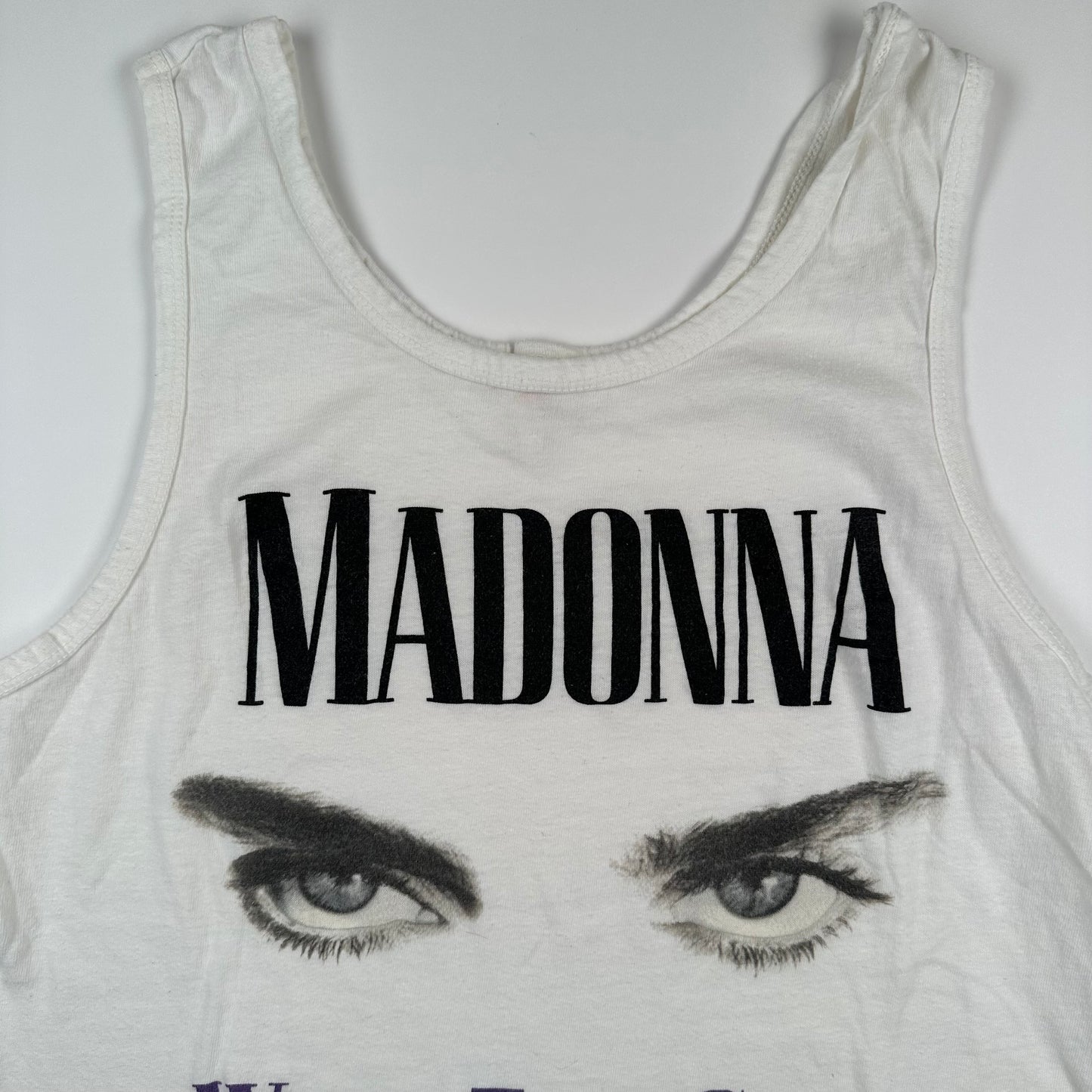 Vintage 1987 Madonna Tank Top Shirt Large Who's That Girl