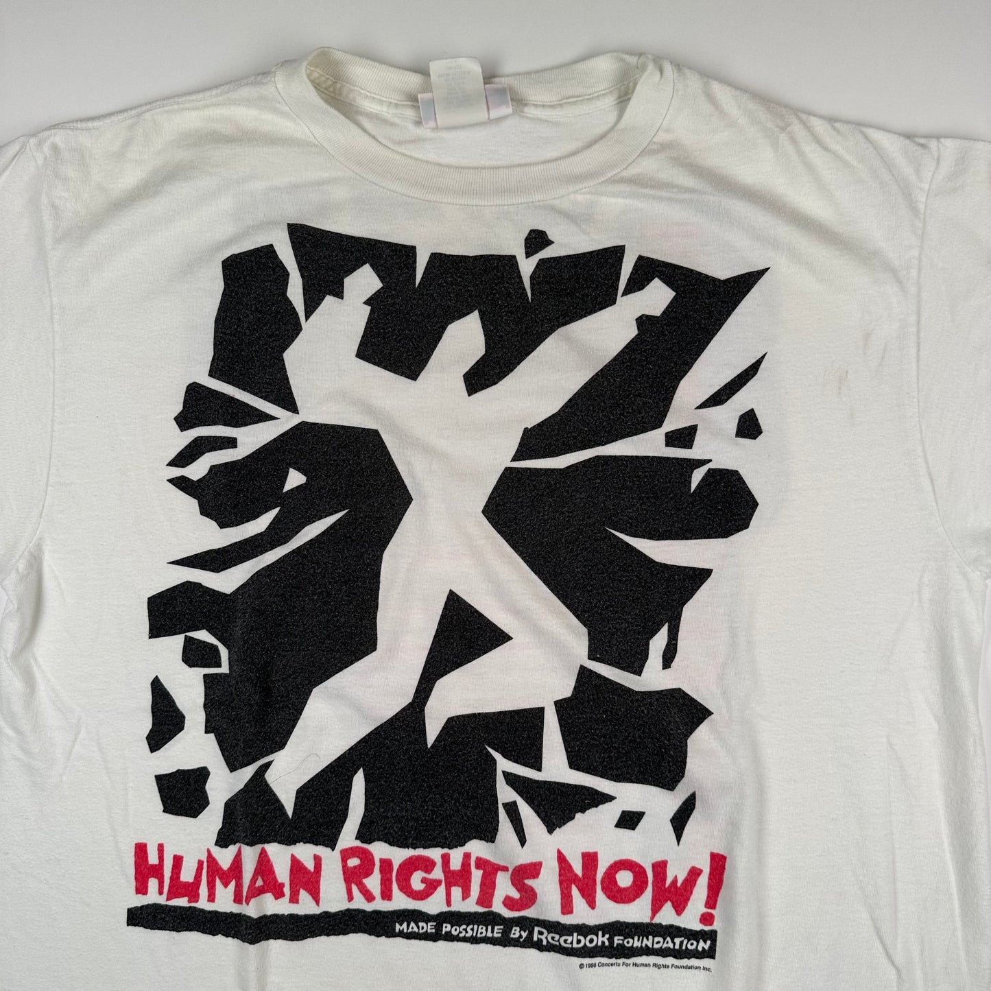 Vintage 1988 Human Rights Now! Shirt XL