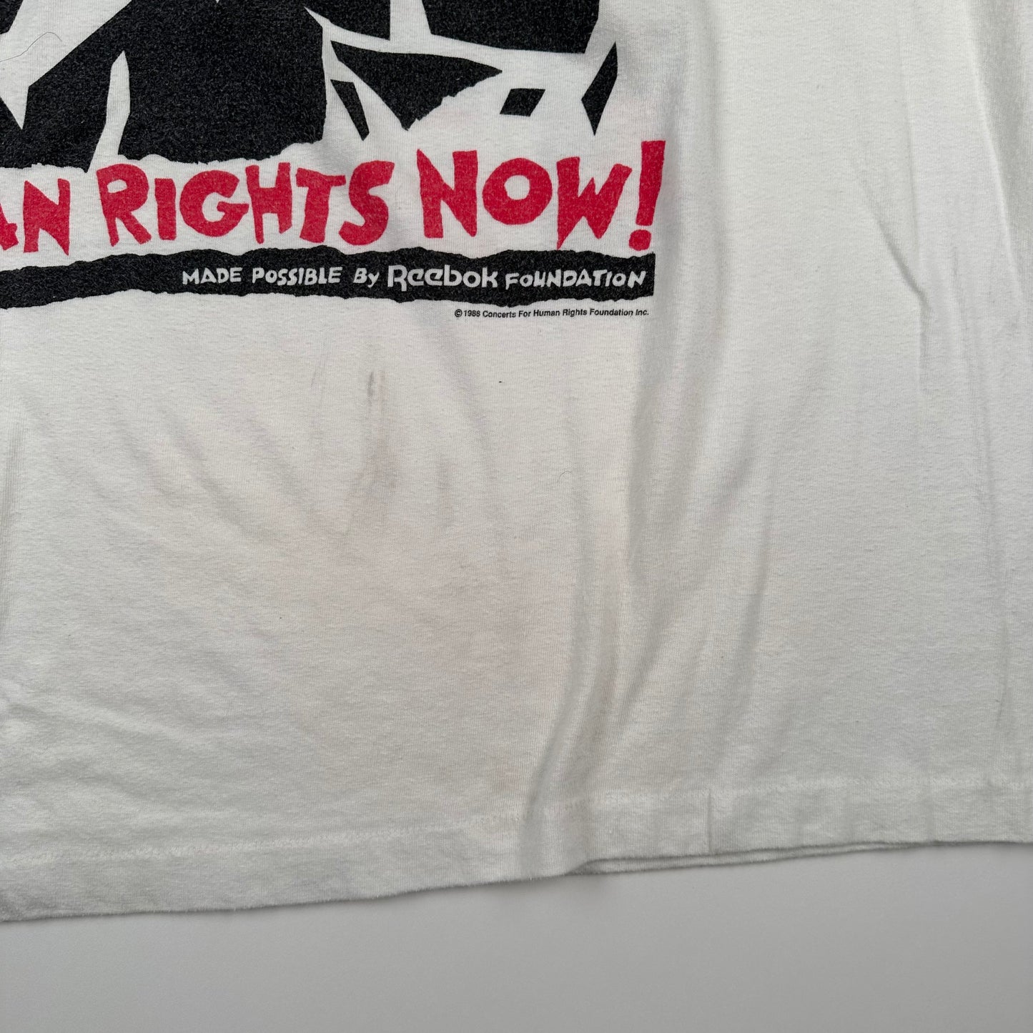 Vintage 1988 Human Rights Now! Shirt XL