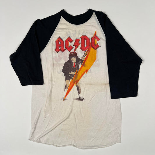 Vintage 70s AC/DC Shirt Large High Voltage