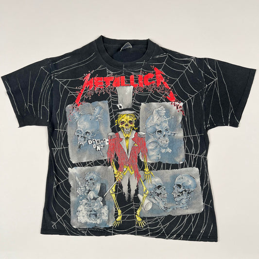 Vintage 1992 Metallica Shirt XL Ringmaster All Over Print