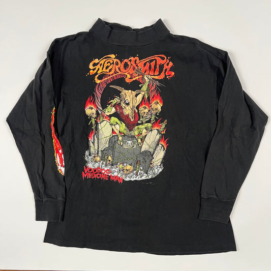 Vintage 1990 Aerosmith Long Sleeve Shirt XL Pushead