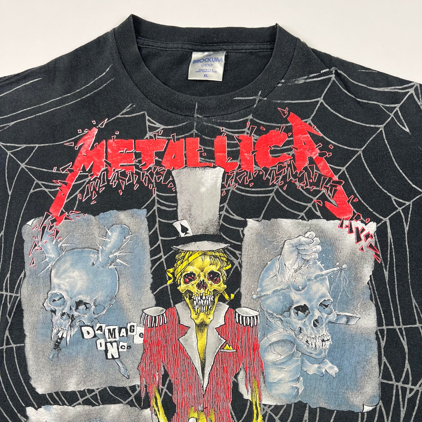 Vintage 1992 Metallica Shirt XL Ringmaster All Over Print