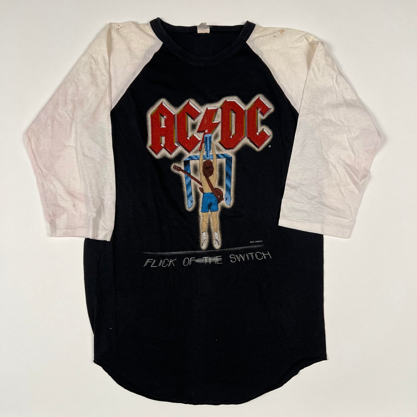 Vintage 1983 AC/DC Shirt XL Flick Of The Switch