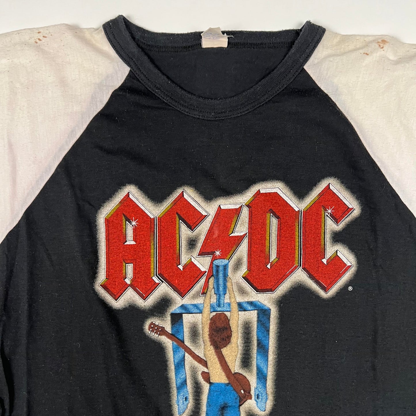 Vintage 1983 AC/DC Shirt XL Flick Of The Switch