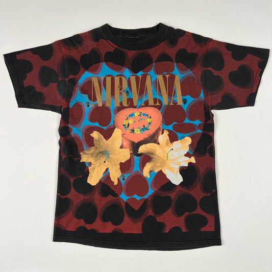 Vintage 1993 Nirvana Shirt XL Heart Shaped Box