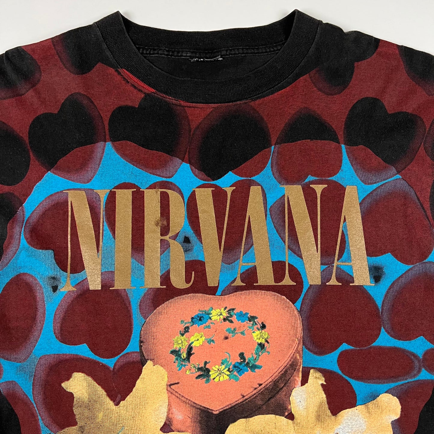 Vintage 1993 Nirvana Shirt XL Heart Shaped Box