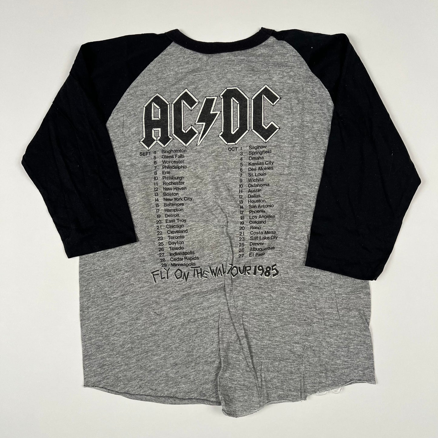 Vintage 1985 AC/DC Shirt XL Fly On The Wall